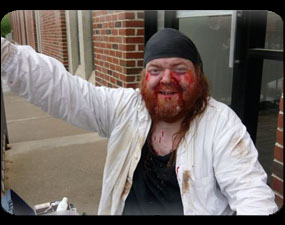 We killed a homeless guy right off the bat, just to get it out of the way.